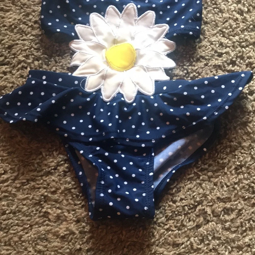 🎉HP🎉 Koala Baby Daisy One Piece Swim Suit with Matching Hat